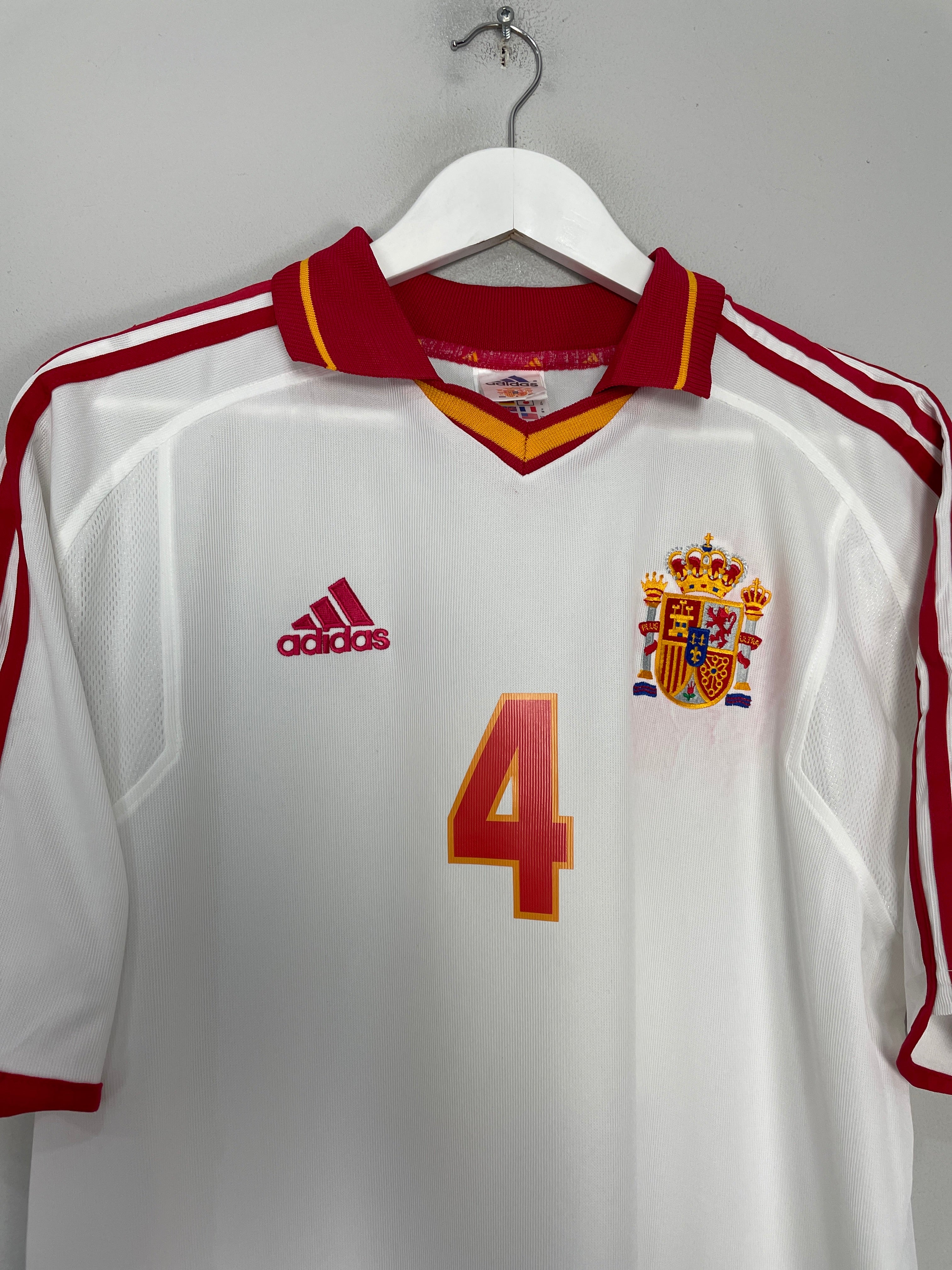 Shop 2000/02 SPAIN GUARDIOLA #4 THIRD SHIRT (M) ADIDAS, classic football shirts, vintage football shirts & retro soccer jerseys at Cult Kits