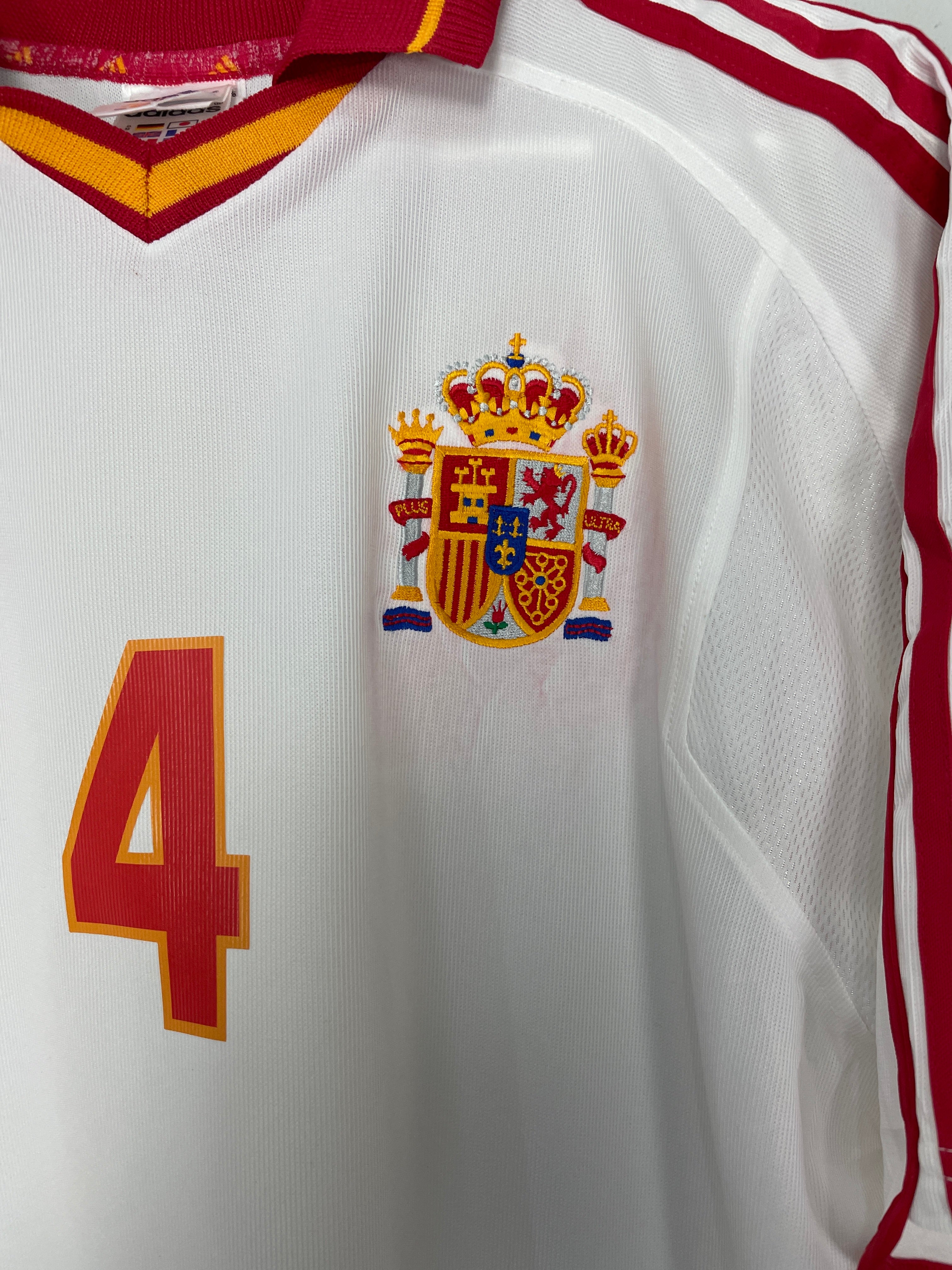 Shop 2000/02 SPAIN GUARDIOLA #4 THIRD SHIRT (M) ADIDAS, classic football shirts, vintage football shirts & retro soccer jerseys at Cult Kits