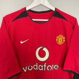 Shop 2002/04 MANCHESTER UNITED RONALDO #7 HOME SHIRT (XL) NIKE, classic football shirts, vintage football shirts & retro soccer jerseys at Cult Kits
