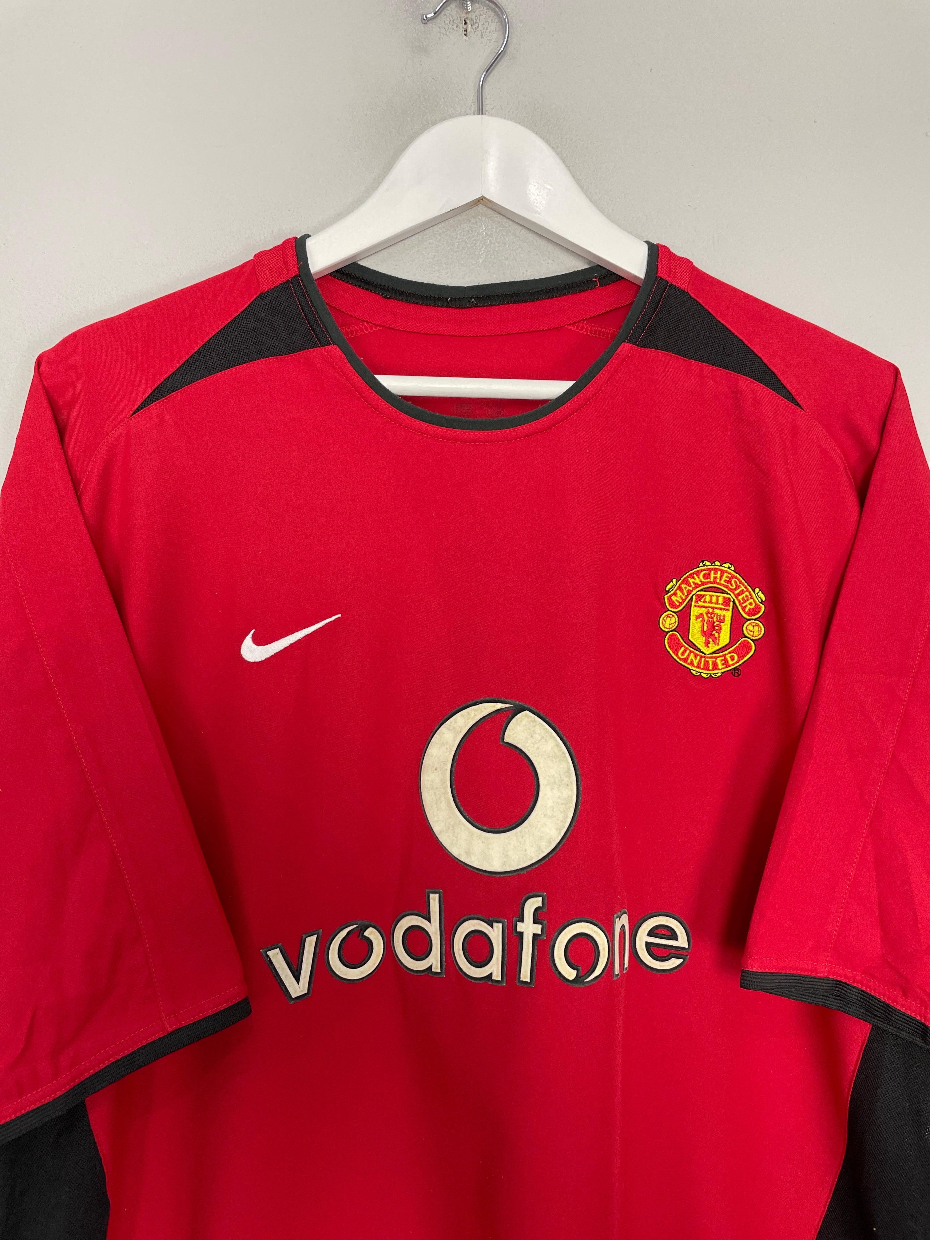 Shop 2002/04 MANCHESTER UNITED RONALDO #7 HOME SHIRT (XL) NIKE, classic football shirts, vintage football shirts & retro soccer jerseys at Cult Kits