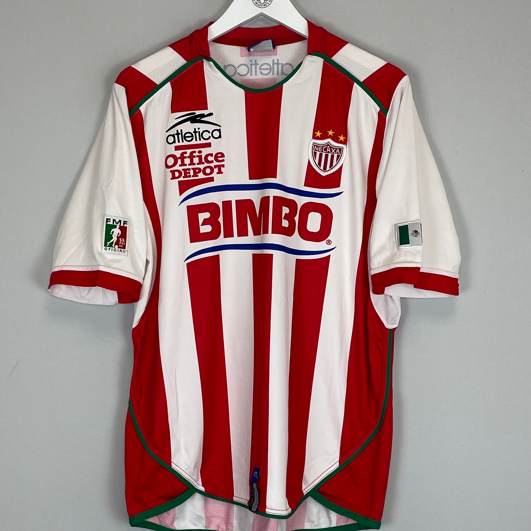 Shop 2004/05 NECAXA T.BANDA #31 HOME SHIRT (L) ATLETICA, classic football shirts, vintage football shirts & retro soccer jerseys at Cult Kits