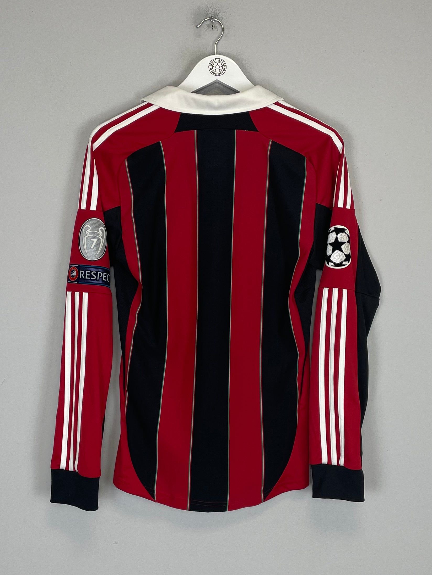 Shop 2012/13 AC MILAN L/S C/L HOME SHIRT (S) ADIDAS, classic football shirts, vintage football shirts & retro soccer jerseys at Cult Kits