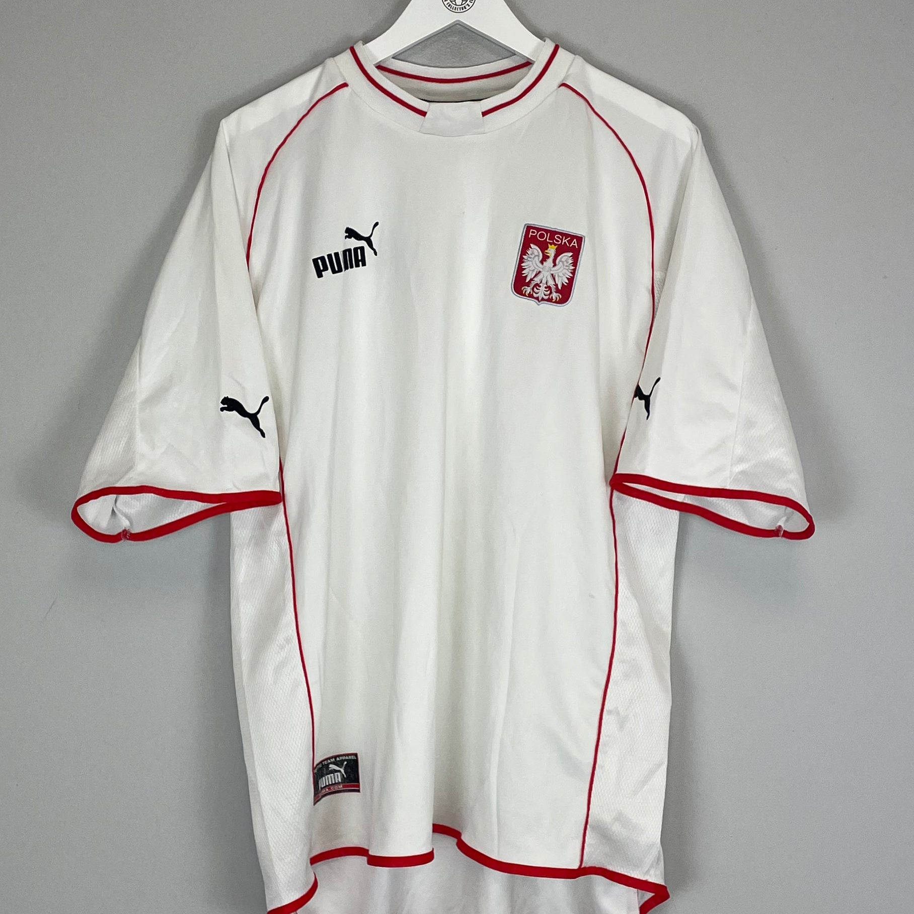 Shop 2001/02 POLAND HOME SHIRT (XXL) PUMA, classic football shirts, vintage football shirts & retro soccer jerseys at Cult Kits