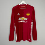 2016/17 MANCHESTER UNITED ROONEY #10 L/S HOME SHIRT (L) ADIDAS