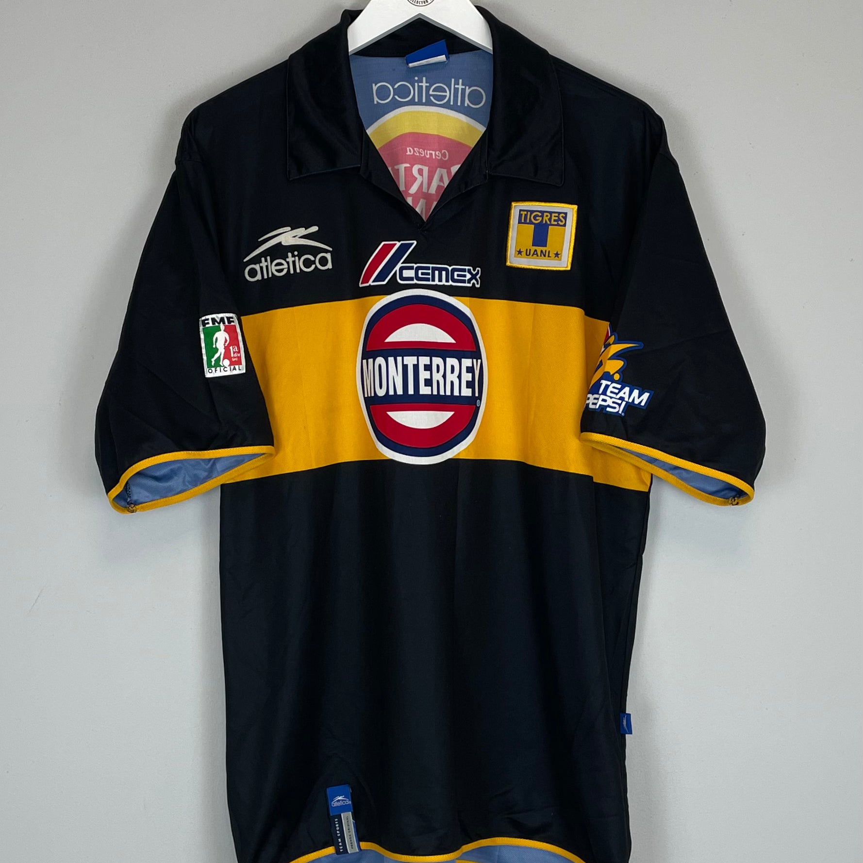 Shop 2003/04 TIGRES AWAY SHIRT (XL) ATLETICA, classic football shirts, vintage football shirts & retro soccer jerseys at Cult Kits