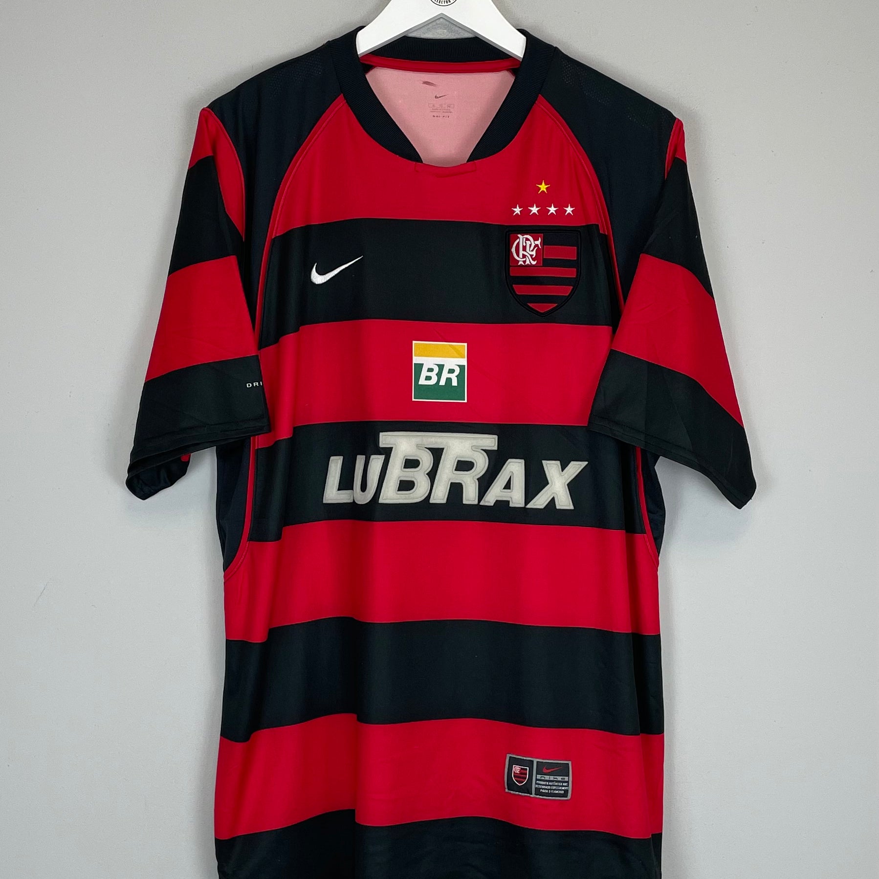 Shop 2003/04 FLAMENGO #10 HOME SHIRT (XL) NIKE, classic football shirts, vintage football shirts & retro soccer jerseys at Cult Kits