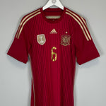 Shop 2014/15 SPAIN A.INIESTA #6 HOME SHIRT (M) ADIDAS, classic football shirts, vintage football shirts & retro soccer jerseys at Cult Kits