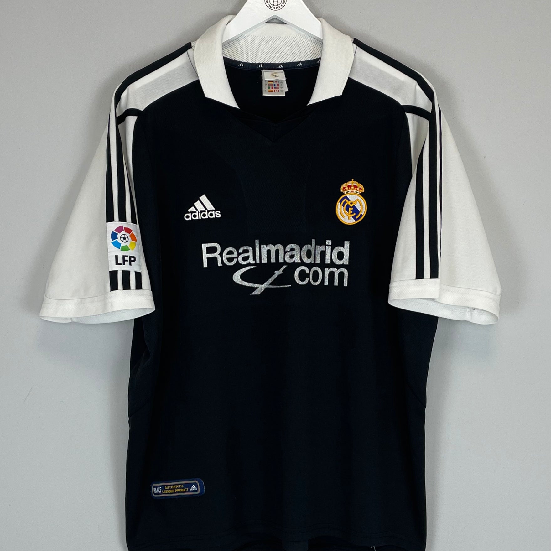 Shop 2001/02 REAL MADRID AWAY SHIRT (L) ADIDAS, classic football shirts, vintage football shirts & retro soccer jerseys at Cult Kits