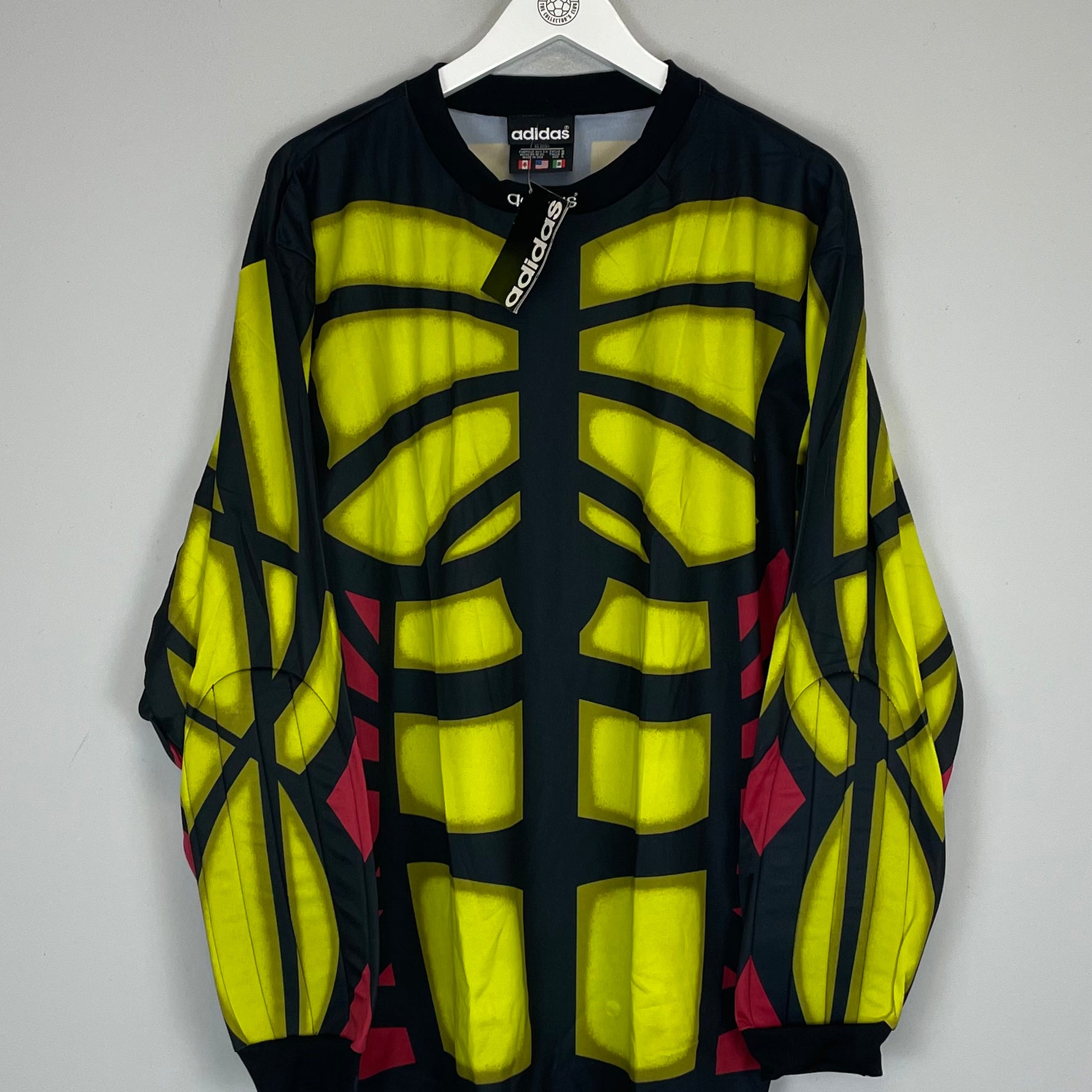 Shop 1995 ADIDAS 'TERMINATOR' *BNWT* GK TEMPLATE SHIRT (L), classic football shirts, vintage football shirts & retro soccer jerseys at Cult Kits