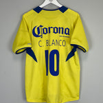 Shop 2005/06 CLUB AMERICA C.BLANCO #10 HOME SHIRT (S) NIKE, classic football shirts, vintage football shirts & retro soccer jerseys at Cult Kits