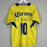Shop 2005/06 CLUB AMERICA C.BLANCO #10 HOME SHIRT (S) NIKE, classic football shirts, vintage football shirts & retro soccer jerseys at Cult Kits