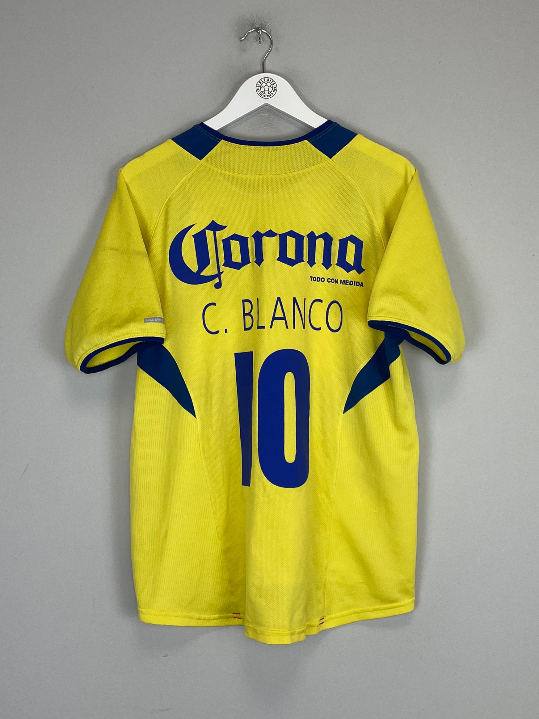 Shop 2005/06 CLUB AMERICA C.BLANCO #10 HOME SHIRT (S) NIKE, classic football shirts, vintage football shirts & retro soccer jerseys at Cult Kits