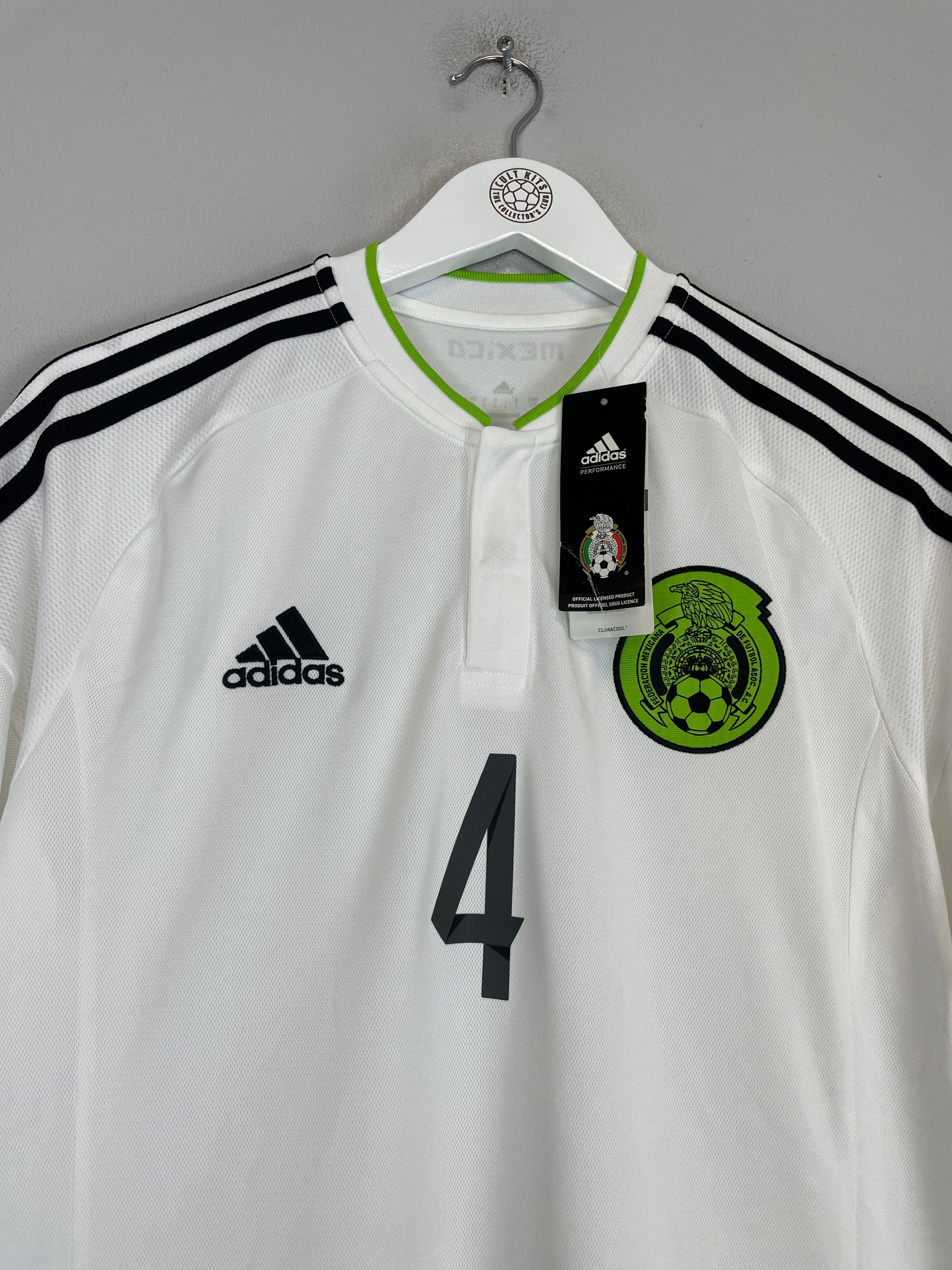 Shop 2015/16 MEXICO MARQUEZ #4 *BNWT* AWAY SHIRT (L) ADIDAS, classic football shirts, vintage football shirts & retro soccer jerseys at Cult Kits