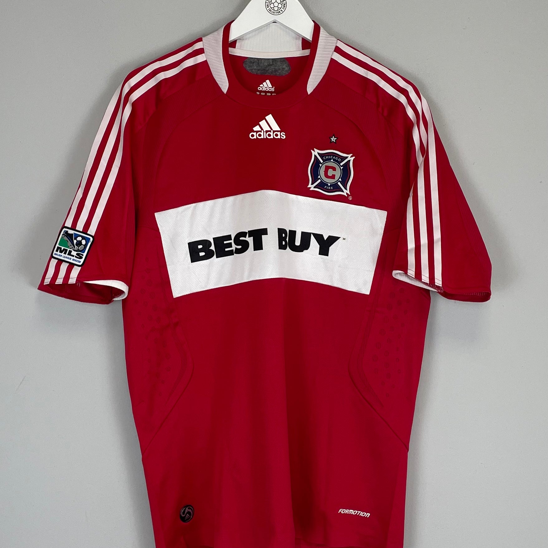 Shop 2008/09 CHICAGO FIRE *PLAYER ISSUE* HOME SHIRT (L) ADIDAS, classic football shirts, vintage football shirts & retro soccer jerseys at Cult Kits