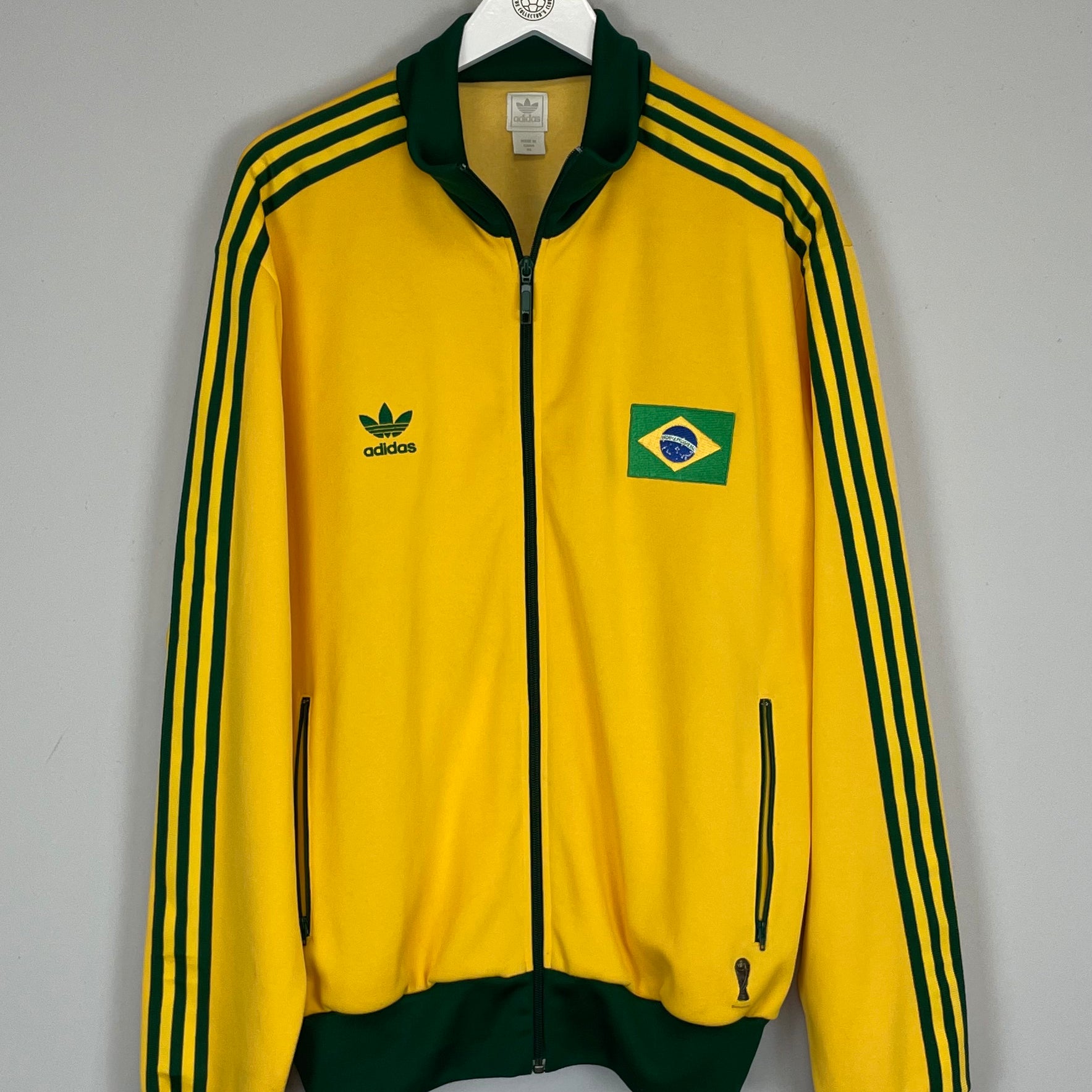Shop 2006/08 BRAZIL ADIDAS ORIGINALS TRACK JACKET (XL), classic football shirts, vintage football shirts & retro soccer jerseys at Cult Kits