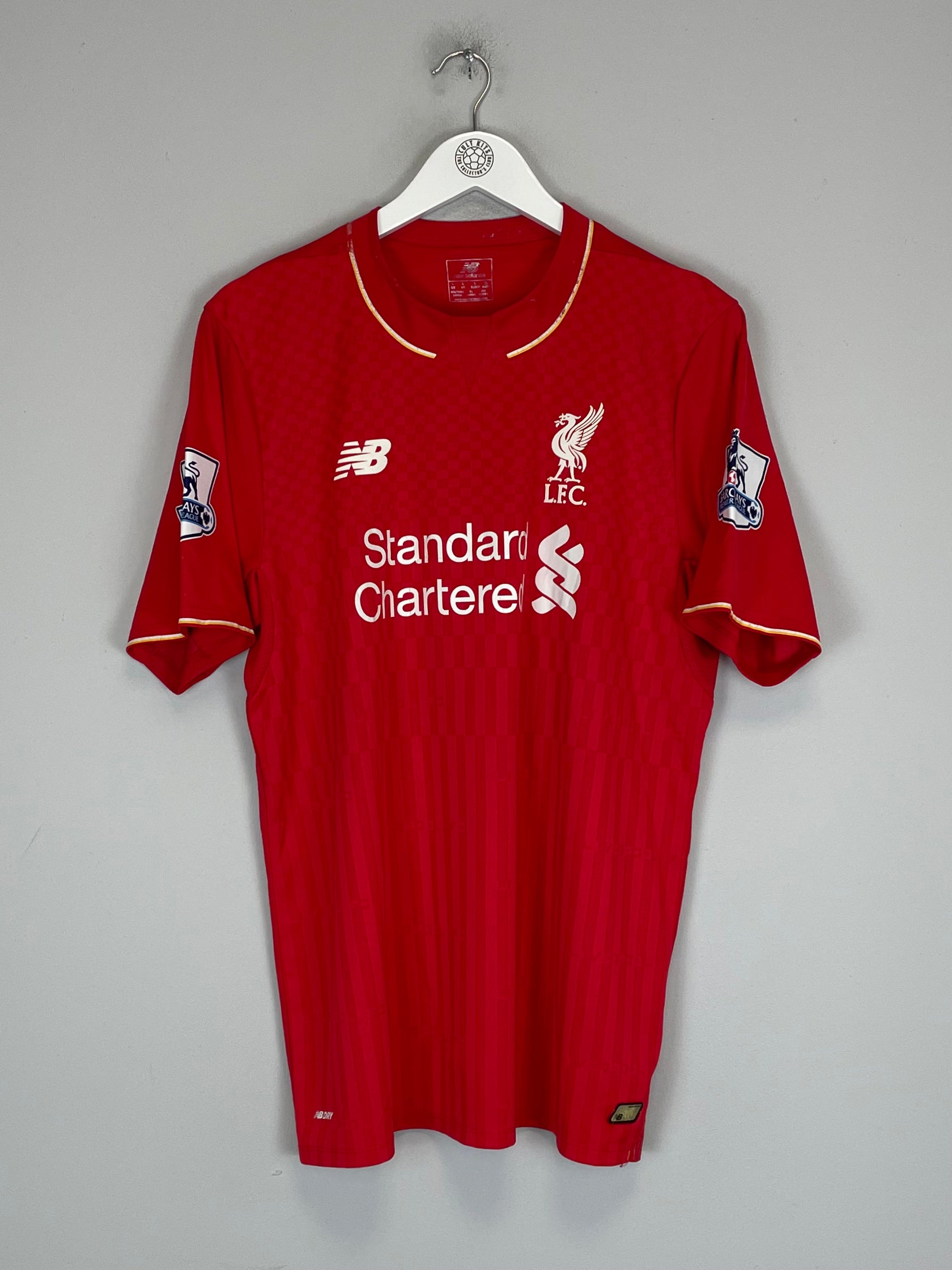 Shop 2015/16 LIVERPOOL COUTINHO #10 HOME SHIRT (L) NEW BALANCE, classic football shirts, vintage football shirts & retro soccer jerseys at Cult Kits