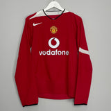 Shop 2004/06 MANCHESTER UNITED RONALDO #7 L/S HOME SHIRT (M) NIKE, classic football shirts, vintage football shirts & retro soccer jerseys at Cult Kits