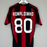 2010/11 AC MILAN RONALDINHO #80 HOME SHIRT (S) ADIDAS
