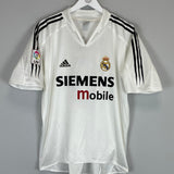 2004/05 REAL MADRID ZIDANE #5 HOME SHIRT (L) ADIDAS