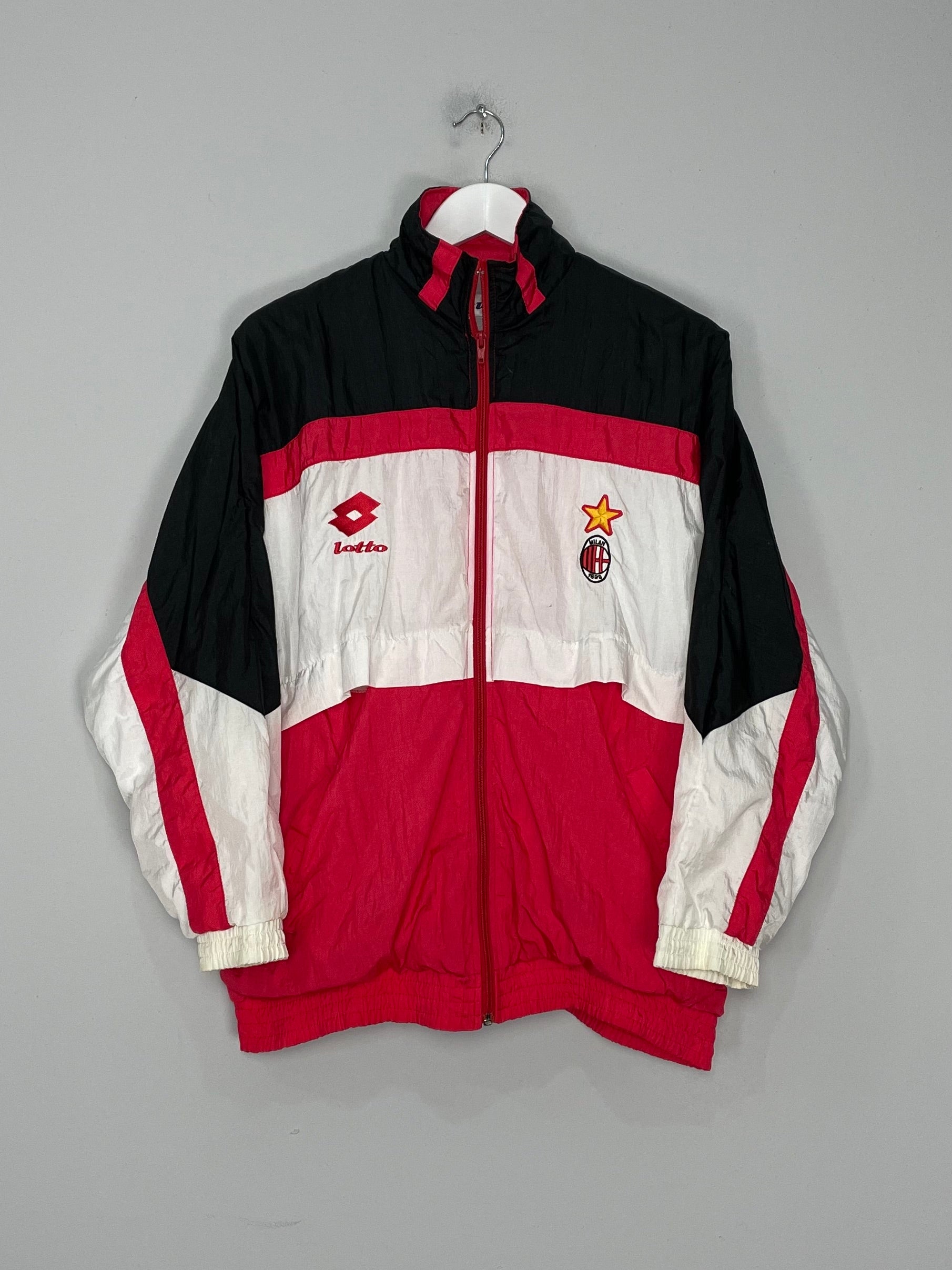 1995/96 AC MILAN TRACK JACKET (M) LOTTO