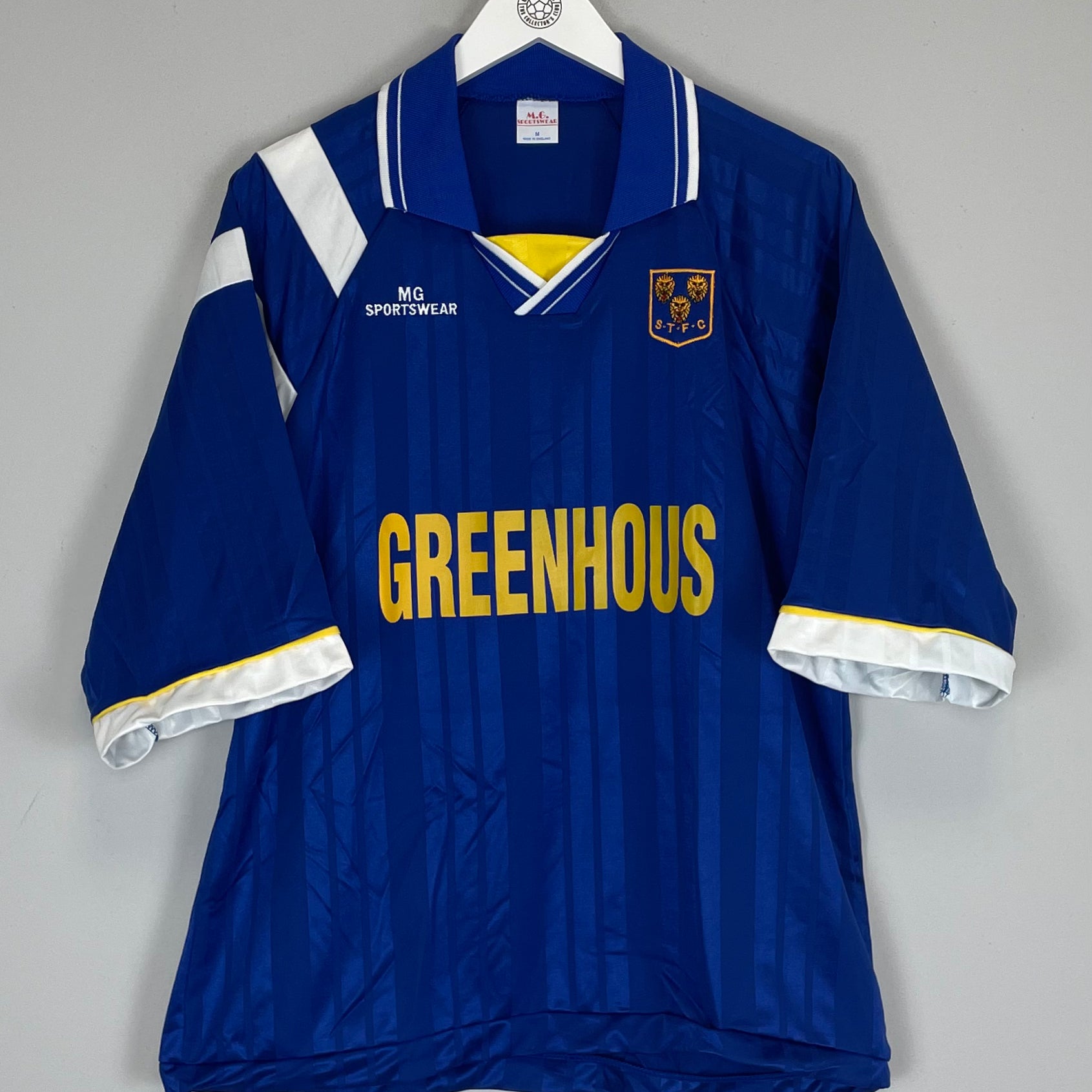 Shop 1995/97 SHREWSBURY TOWN *MINT* HOME SHIRT (M) MG SPORTSWEAR, classic football shirts, vintage football shirts & retro soccer jerseys at Cult Kits