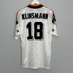 Shop 1994/96 GERMANY KLINSMANN #18 HOME SHIRT (M) ADIDAS, classic football shirts, vintage football shirts & retro soccer jerseys at Cult Kits