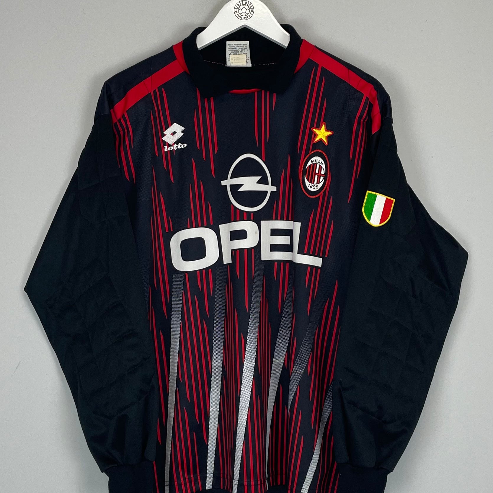 Shop 1996/97 AC MILAN GK SHIRT (L) LOTTO, classic football shirts, vintage football shirts & retro soccer jerseys at Cult Kits