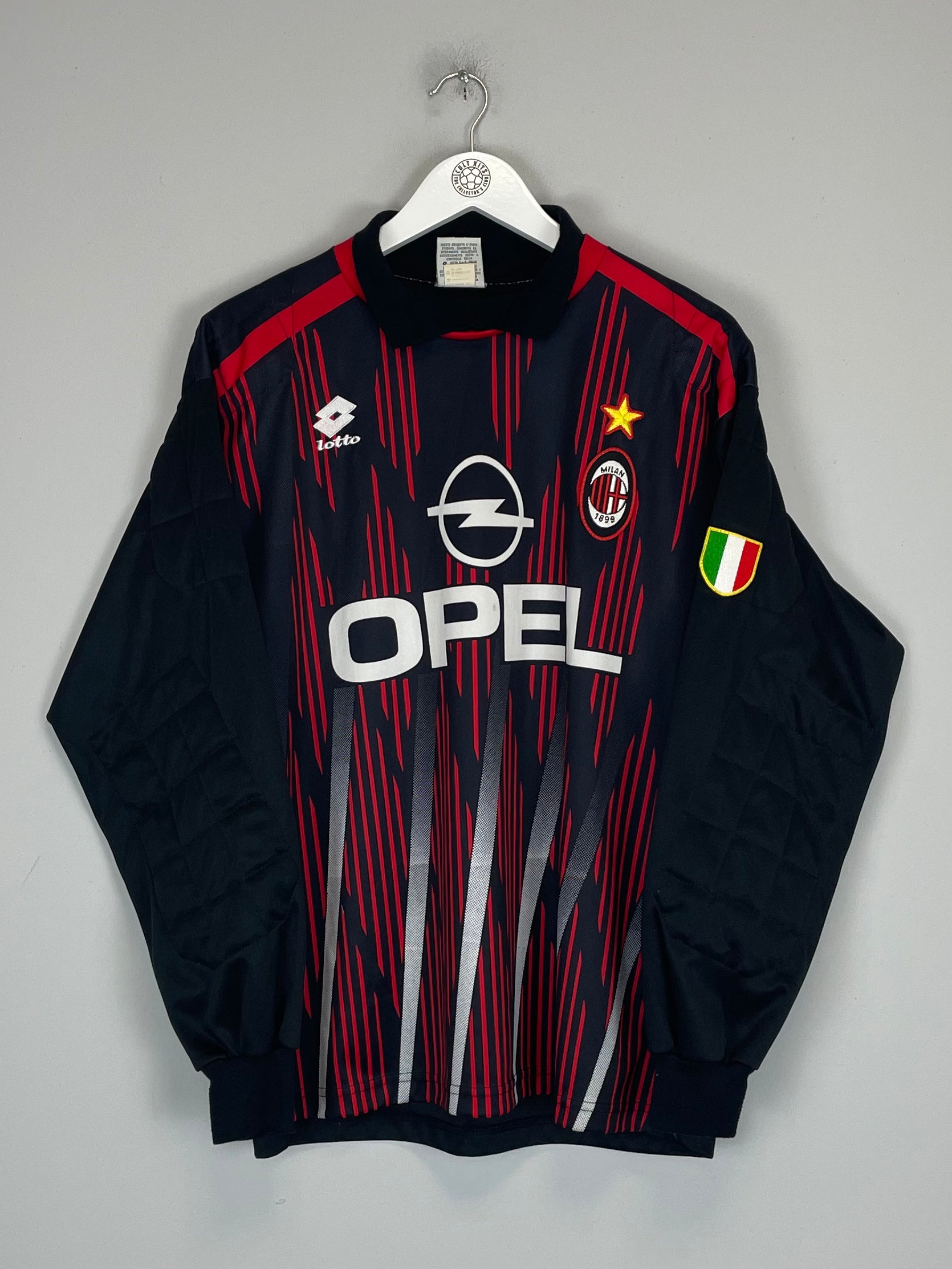 Shop 1996/97 AC MILAN GK SHIRT (L) LOTTO, classic football shirts, vintage football shirts & retro soccer jerseys at Cult Kits