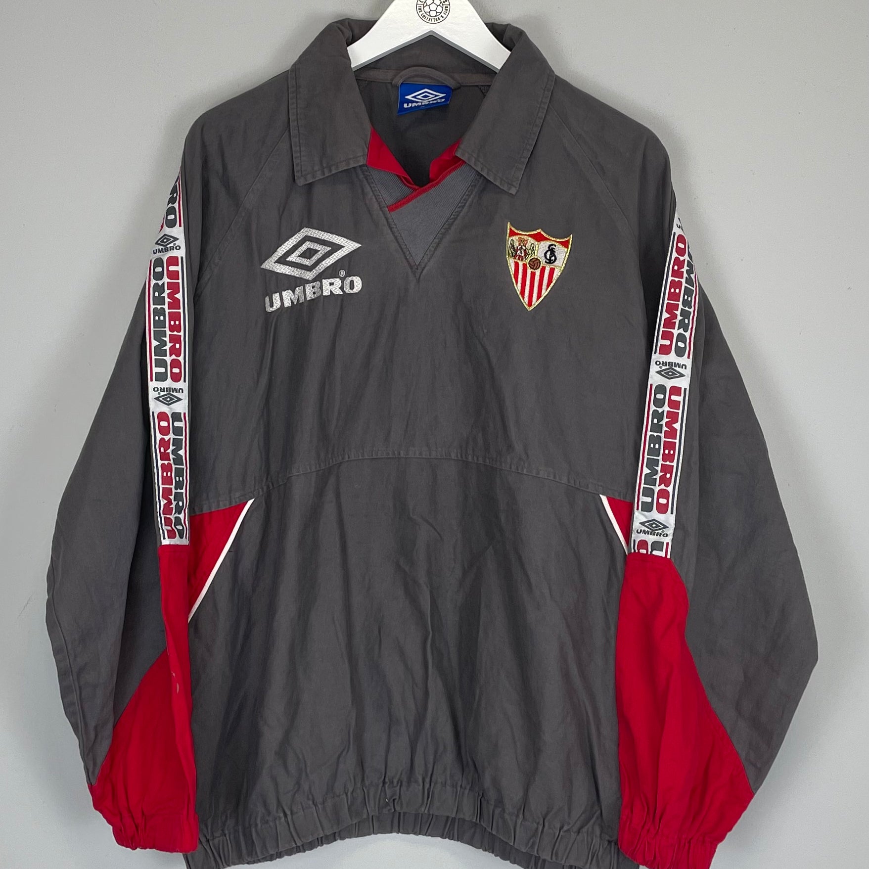 Shop 1998/99 SEVILLA DRILL TOP (XL) UMBRO, classic football shirts, vintage football shirts & retro soccer jerseys at Cult Kits