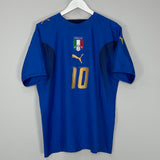 Shop 2006 ITALY TOTTI #10 HOME SHIRT (M) PUMA, classic football shirts, vintage football shirts & retro soccer jerseys at Cult Kits