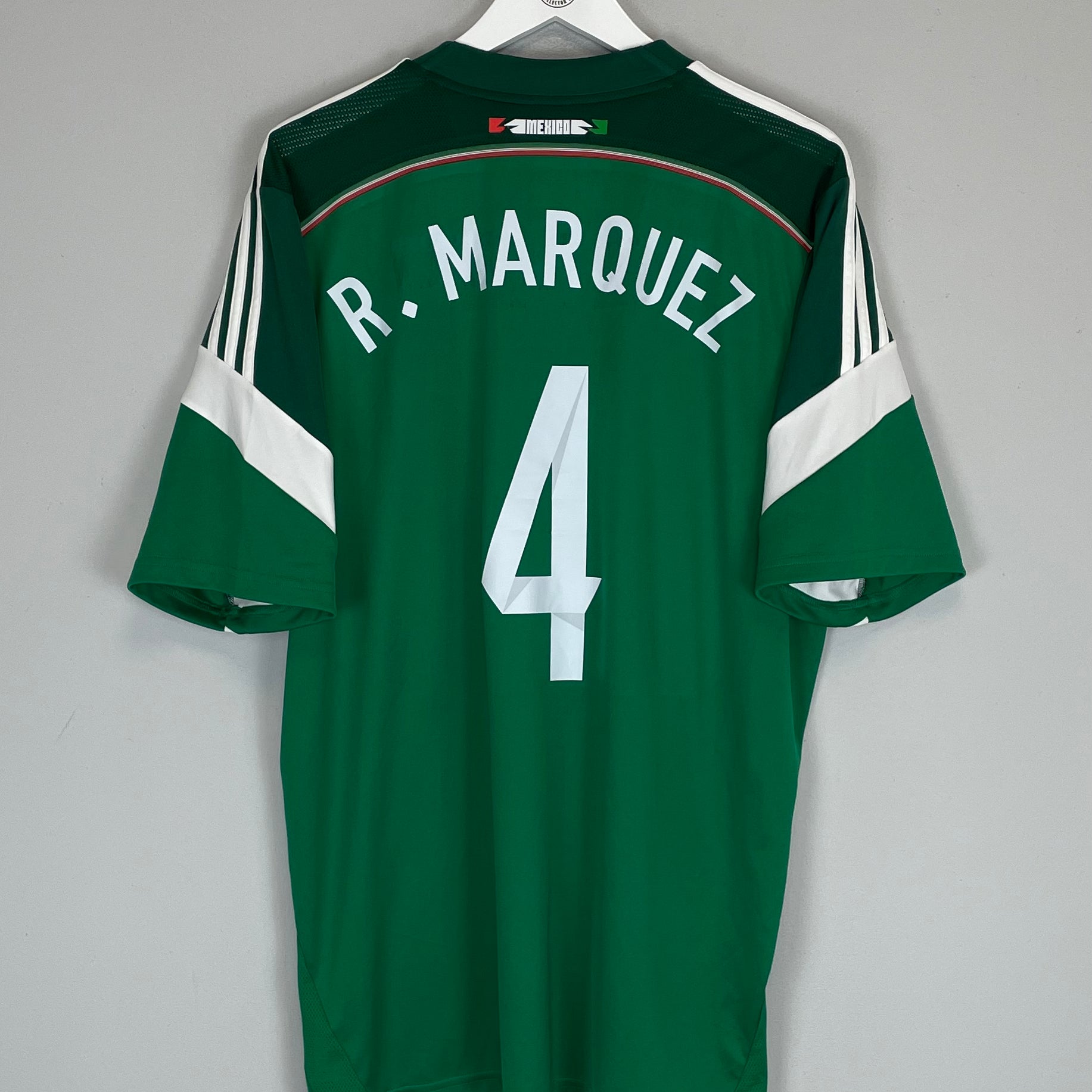 Shop 2014/15 MEXICO R.MARQUEZ #4 HOME SHIRT (XL) ADIDAS, classic football shirts, vintage football shirts & retro soccer jerseys at Cult Kits