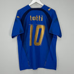 Shop 2006 ITALY TOTTI #10 HOME SHIRT (M) PUMA, classic football shirts, vintage football shirts & retro soccer jerseys at Cult Kits