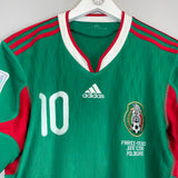 2010 MEXICO C.BLANCO #10 HOME SHIRT (M) ADIDAS