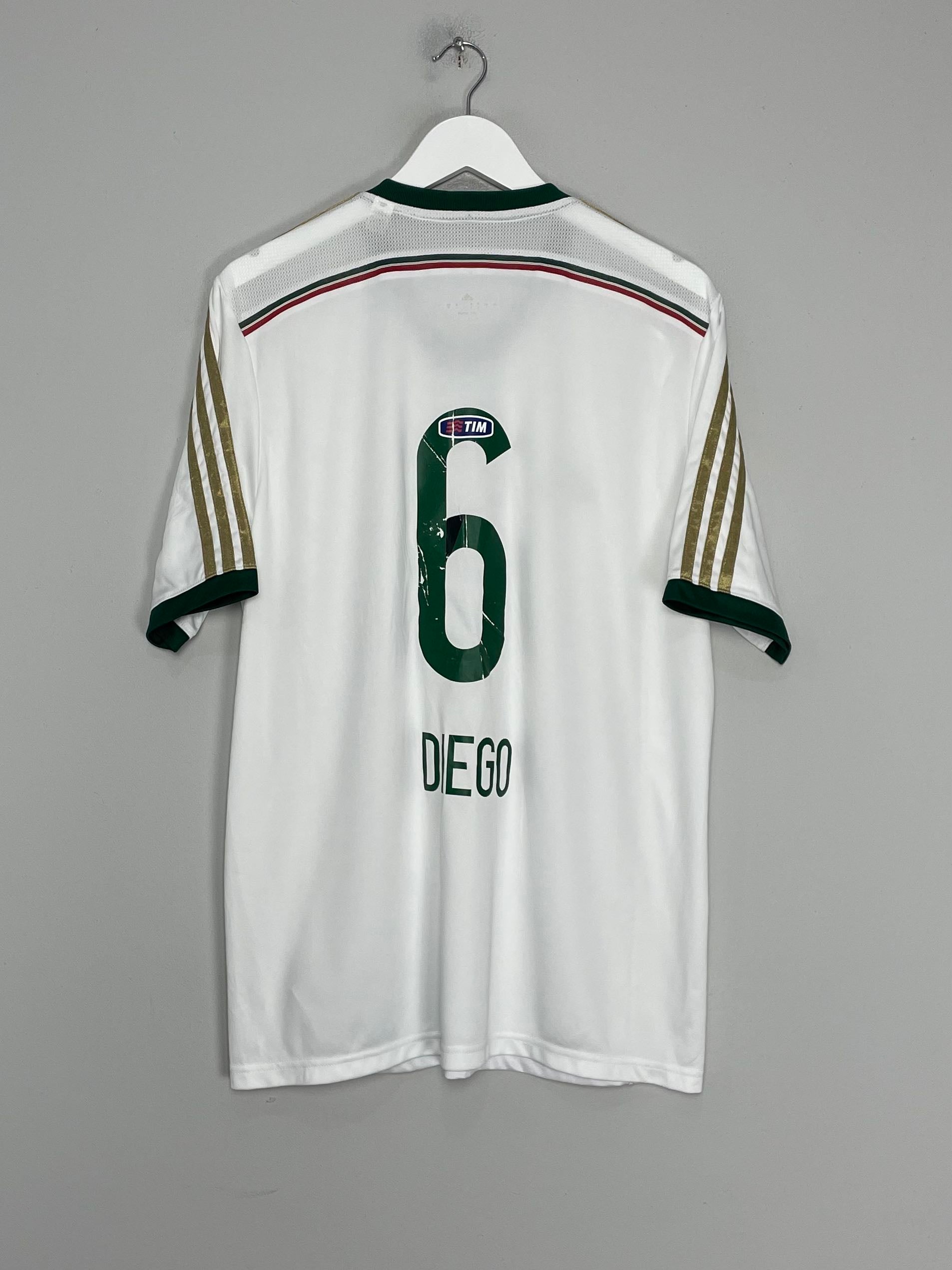 2013/14 PALMEIRAS DIEGO #6 *CENTENARY* AWAY SHIRT (L) ADIDAS