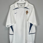 Shop 2002/03 PORTUGAL FIGO #7 AWAY SHIRT (XXL) NIKE, classic football shirts, vintage football shirts & retro soccer jerseys at Cult Kits