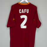 2000/01 ROMA CAFU #2 HOME SHIRT (XXL) KAPPA