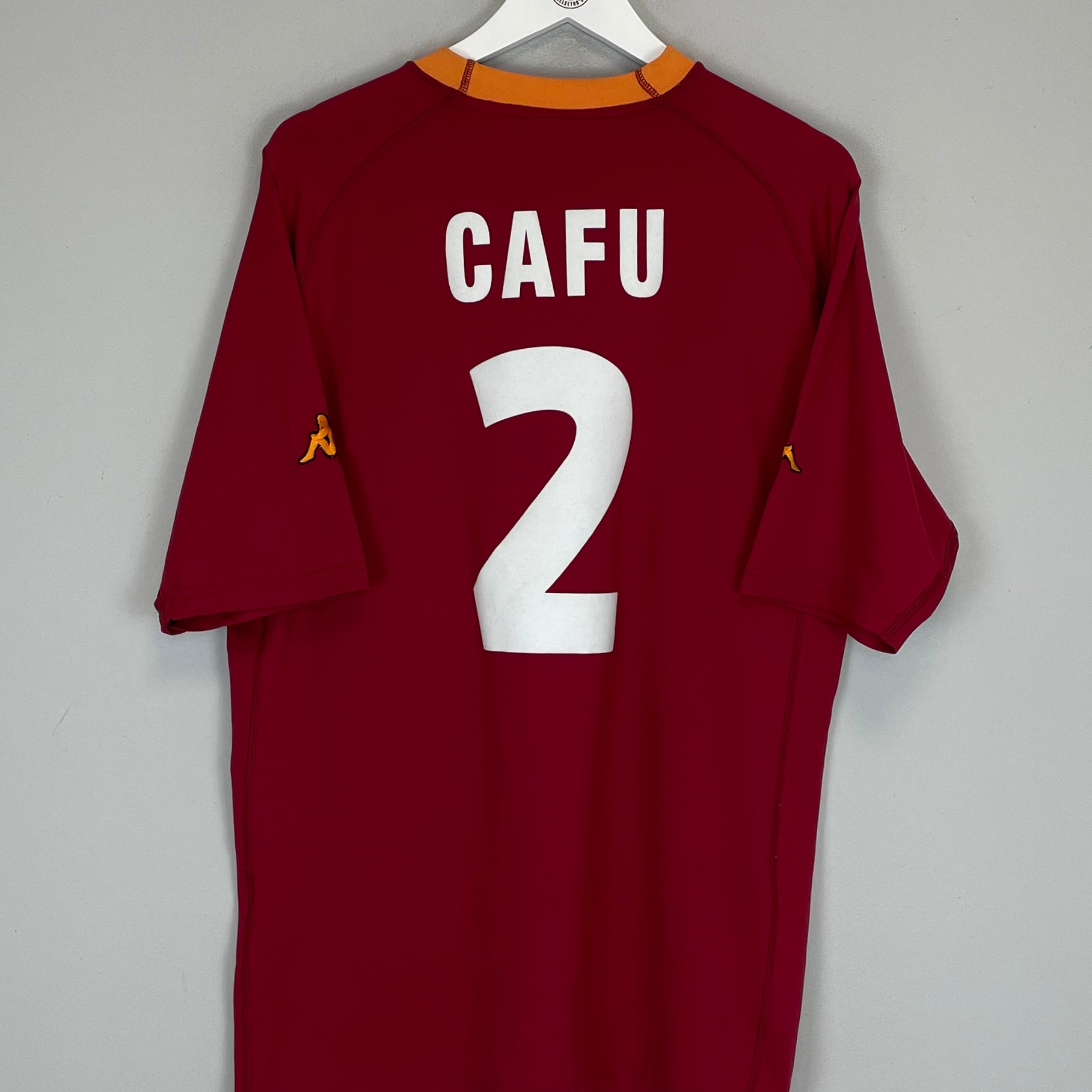 Shop 2000/01 ROMA CAFU #2 HOME SHIRT (XXL) KAPPA, classic football shirts, vintage football shirts & retro soccer jerseys at Cult Kits