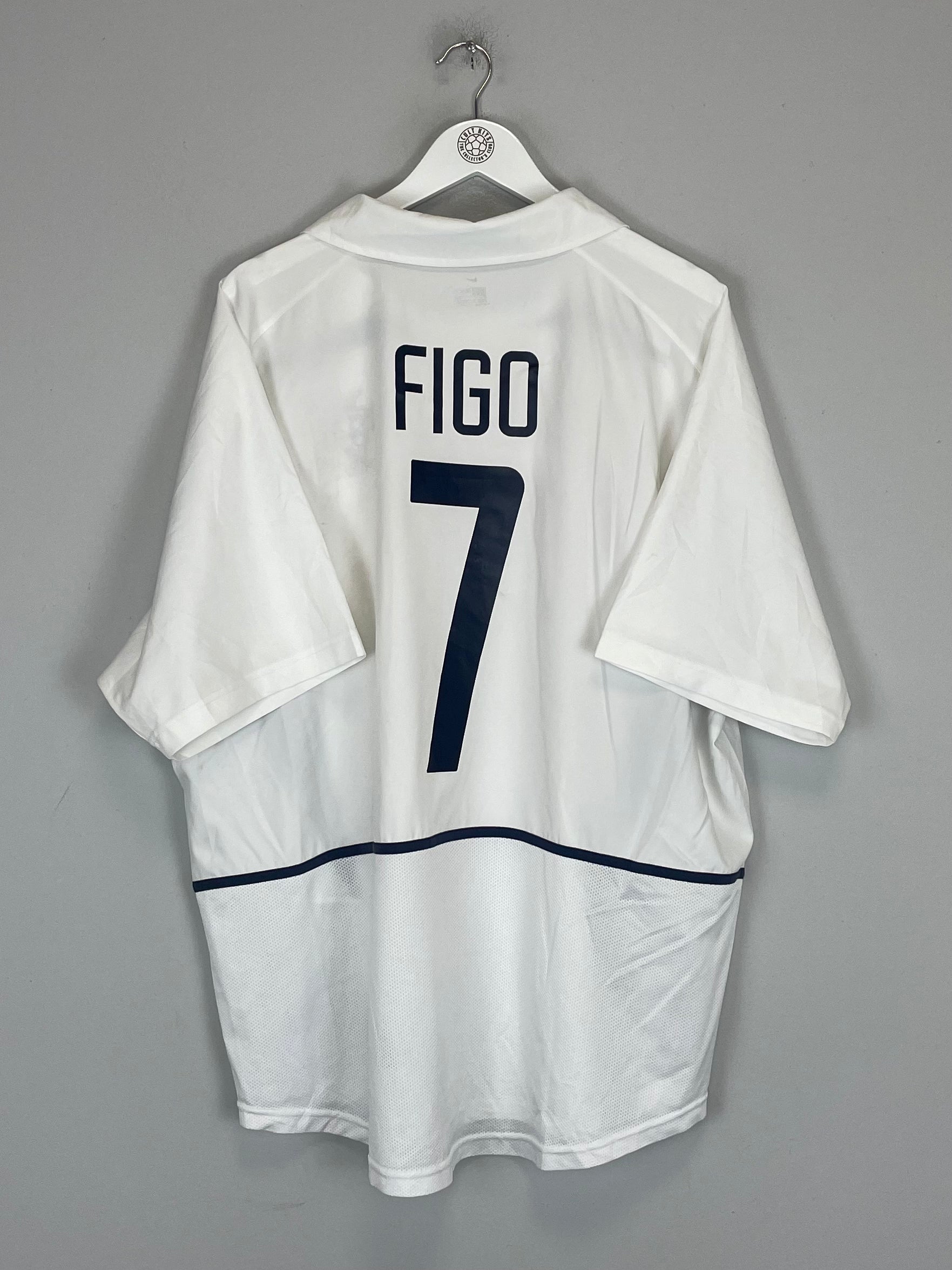 Shop 2002/03 PORTUGAL FIGO #7 AWAY SHIRT (XXL) NIKE, classic football shirts, vintage football shirts & retro soccer jerseys at Cult Kits