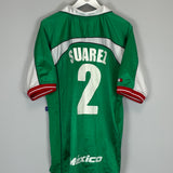 Shop 2000/01 MEXICO SUAREZ #2 HOME SHIRT (XL) ATLETICA, classic football shirts, vintage football shirts & retro soccer jerseys at Cult Kits
