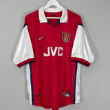 Shop 1998/99 ARSENAL BERGKAMP #10 HOME SHIRT (XL) NIKE, classic football shirts, vintage football shirts & retro soccer jerseys at Cult Kits