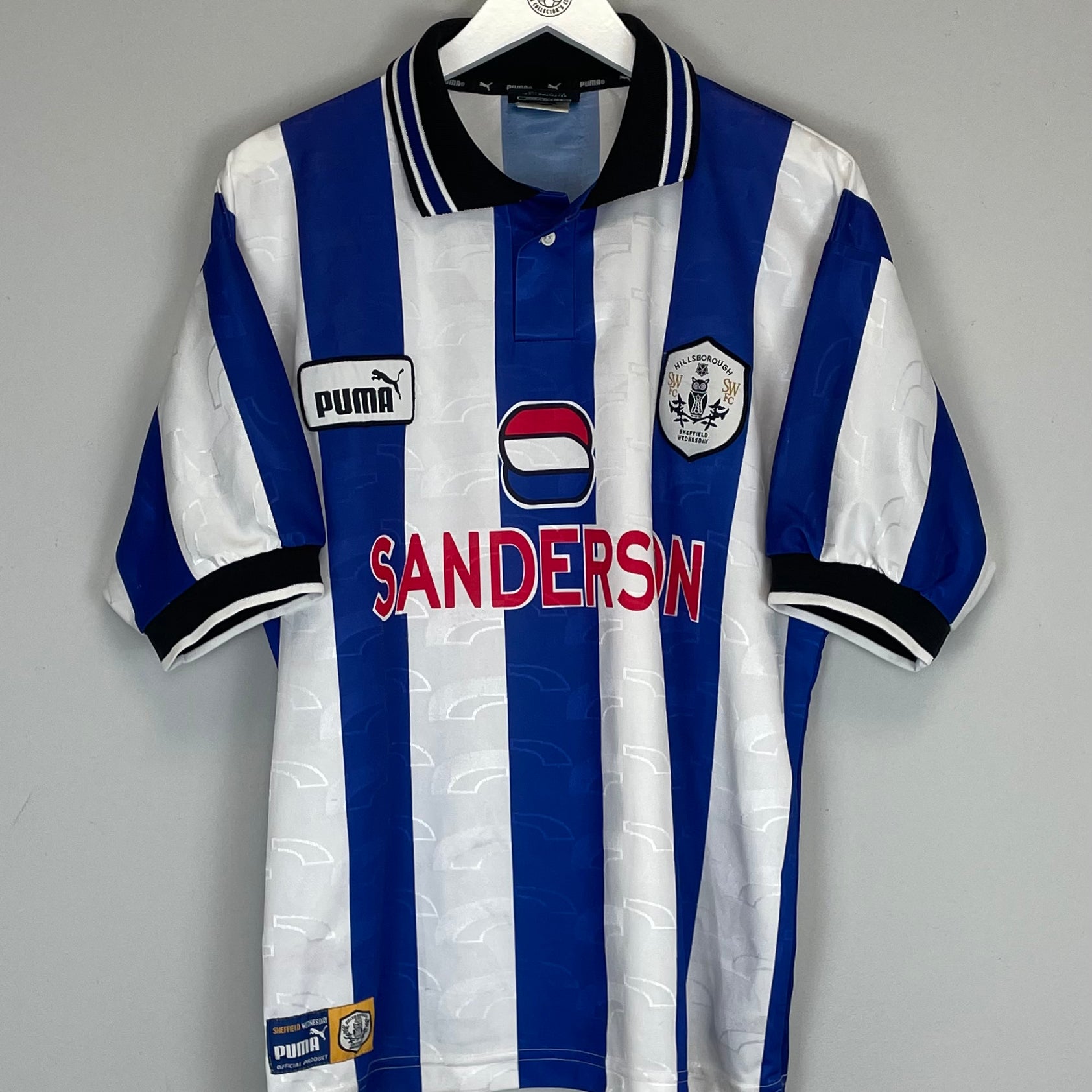 Shop 1997/98 SHEFFIELD WEDNESDAY HOME SHIRT (M) PUMA, classic football shirts, vintage football shirts & retro soccer jerseys at Cult Kits