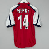 Shop 2000/02 ARSENAL HENRY #14 HOME SHIRT (S) NIKE, classic football shirts, vintage football shirts & retro soccer jerseys at Cult Kits
