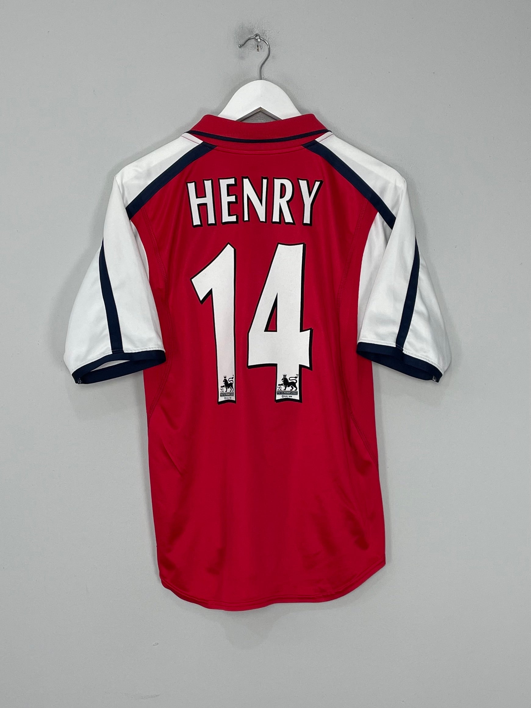 Shop 2000/02 ARSENAL HENRY #14 HOME SHIRT (S) NIKE, classic football shirts, vintage football shirts & retro soccer jerseys at Cult Kits