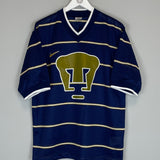 Shop 1997/98 UNAM PUMAS HOME SHIRT (M) NIKE, classic football shirts, vintage football shirts & retro soccer jerseys at Cult Kits