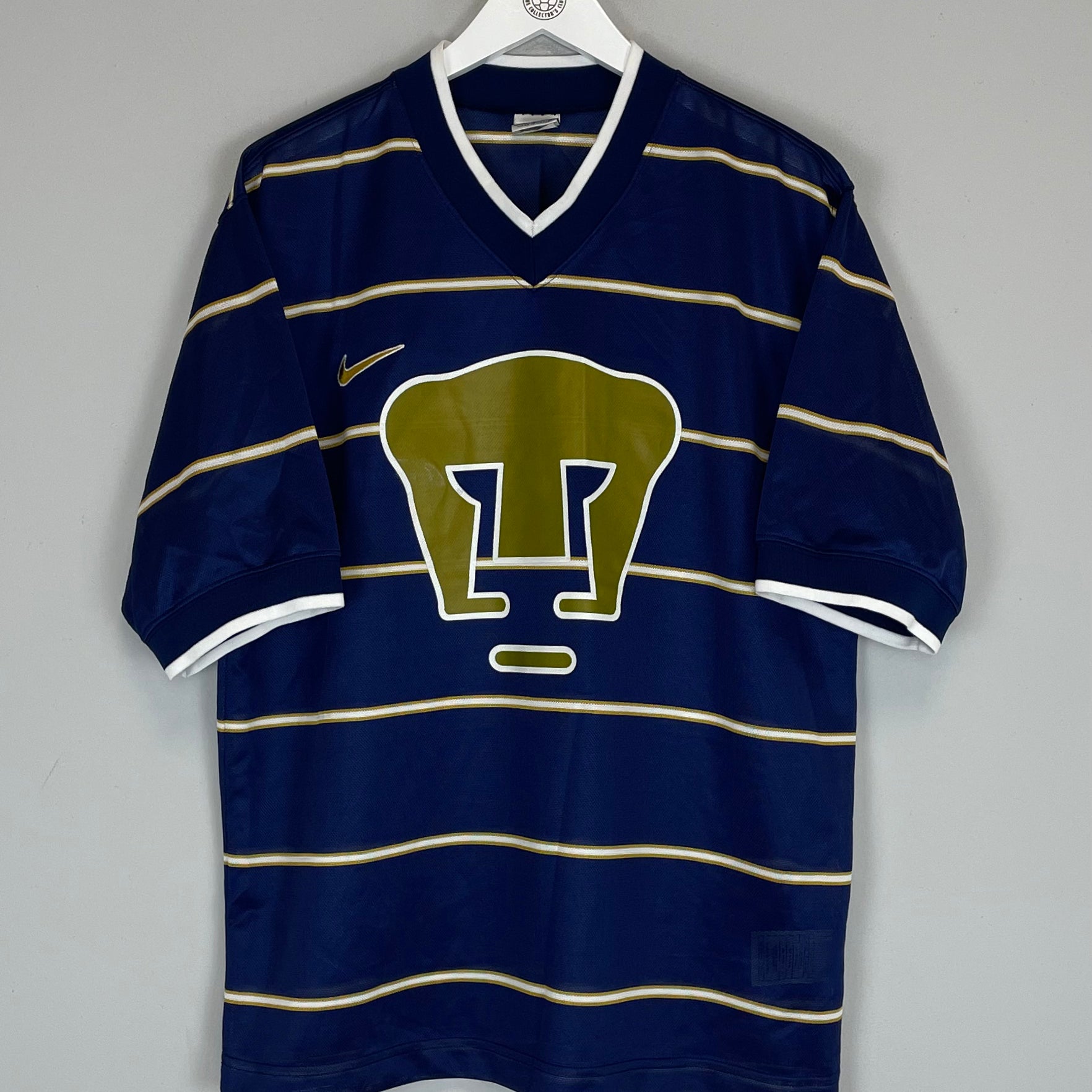 Shop 1997/98 UNAM PUMAS HOME SHIRT (M) NIKE, classic football shirts, vintage football shirts & retro soccer jerseys at Cult Kits