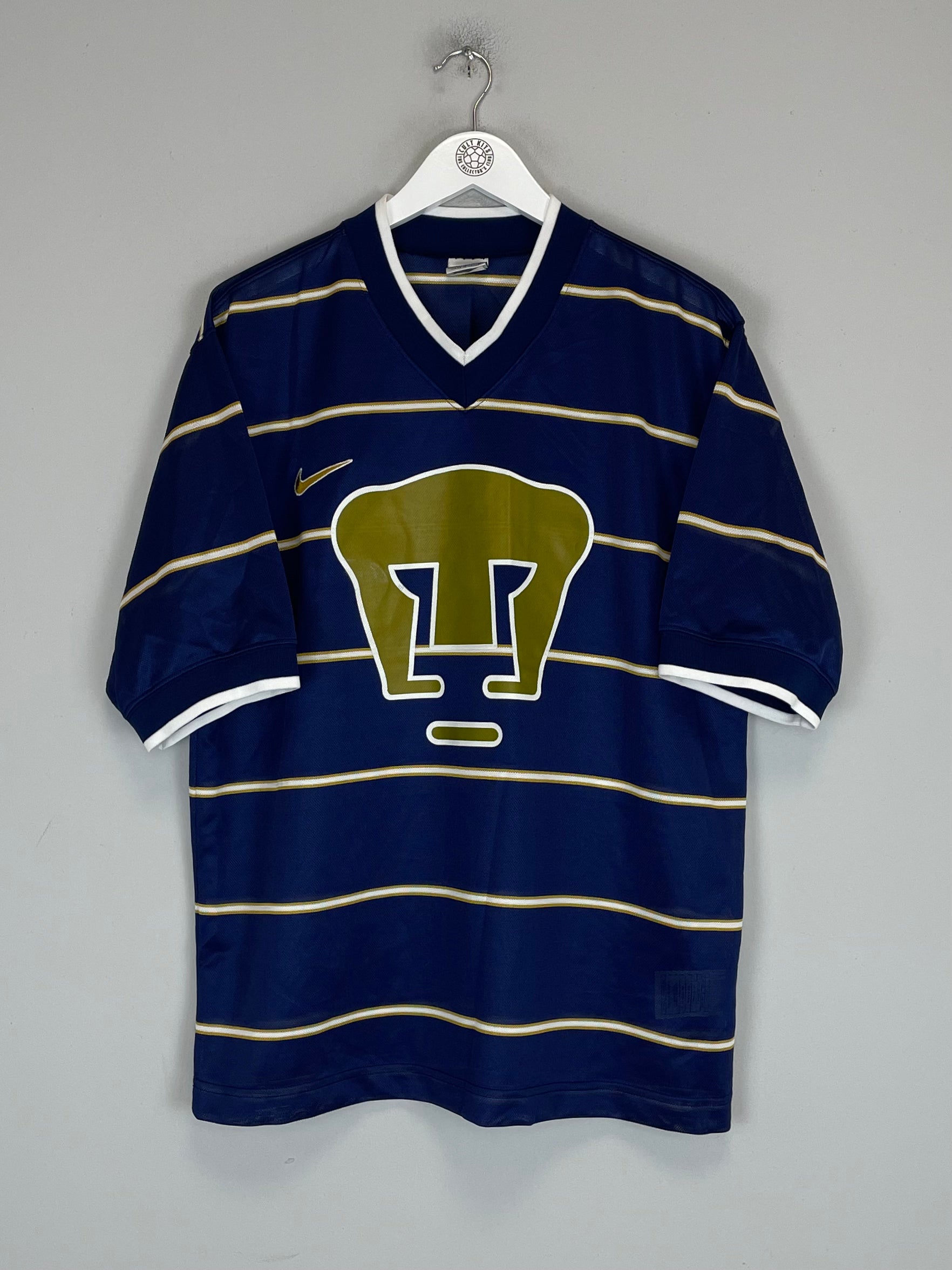 Shop 1997/98 UNAM PUMAS HOME SHIRT (M) NIKE, classic football shirts, vintage football shirts & retro soccer jerseys at Cult Kits