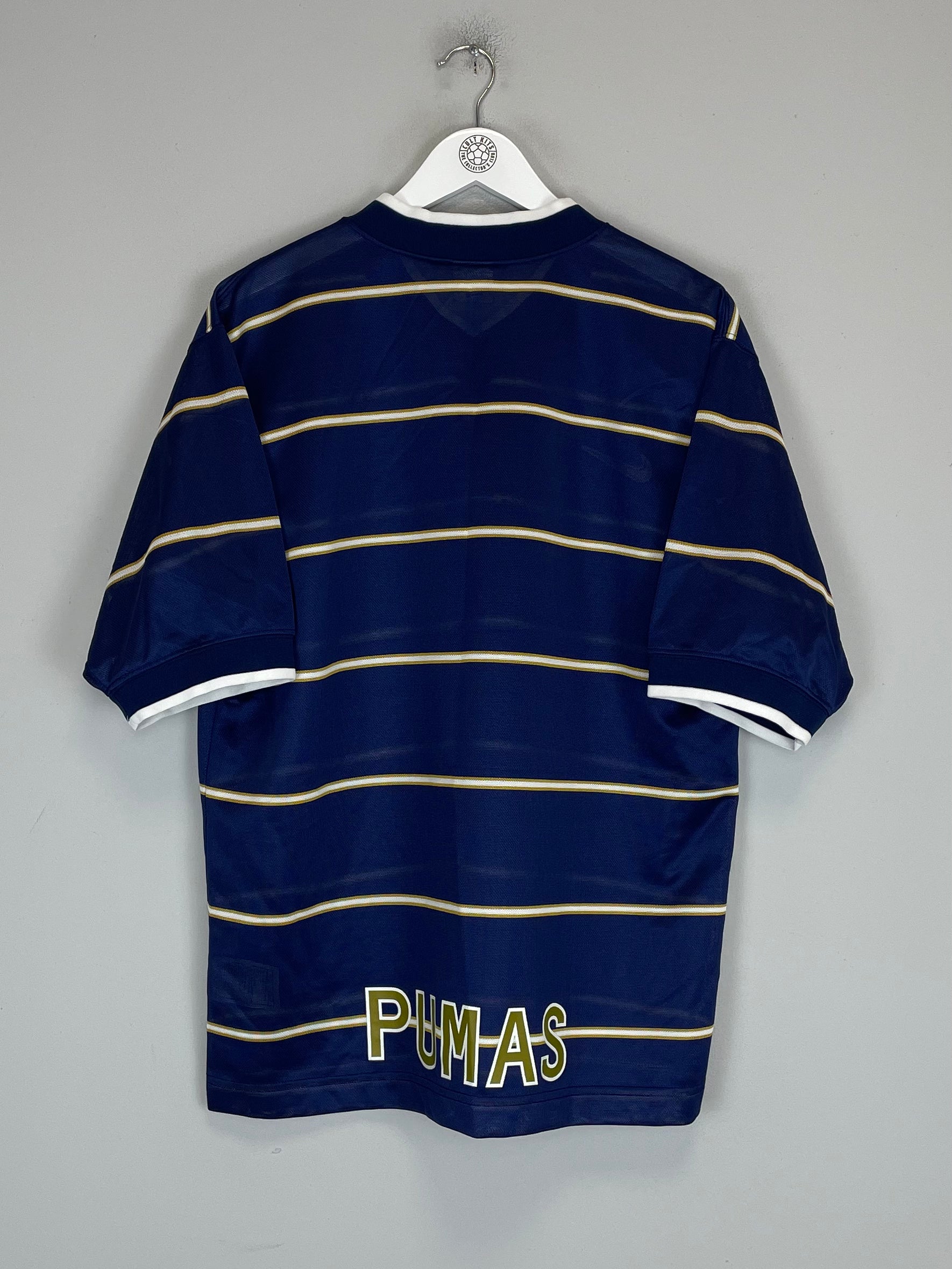 Shop 1997/98 UNAM PUMAS HOME SHIRT (M) NIKE, classic football shirts, vintage football shirts & retro soccer jerseys at Cult Kits