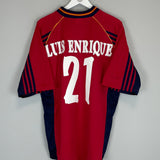 1998/99 SPAIN LUIS ENRIQUE #21 HOME SHIRT (L) ADIDAS