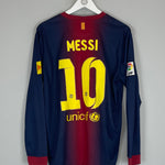 Shop 2012/13 BARCELONA MESSI #10 L/S HOME SHIRT (L) NIKE, classic football shirts, vintage football shirts & retro soccer jerseys at Cult Kits