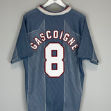 1996/97 ENGLAND GASCOIGNE #8 AWAY SHIRT (XL) UMBRO